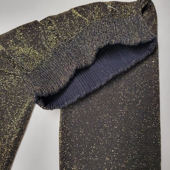 Gold Stretch Pants Tights or Leggings - Size Petite or Small - Picture 7 of 14
